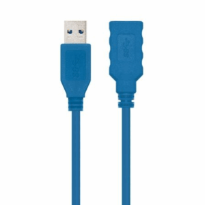 Cable Alargador USB 3.0 Nanocable 10.01.0902-BL/ USB Macho - USB Hembra/ 2m/ Azul - Imagen 1