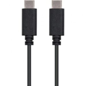 Cable USB 2.0 Tipo-C Nanocable 10.01.2302/ USB Tipo-C Macho - USB Tipo-C Macho/ 2m/ Negro - Imagen 1
