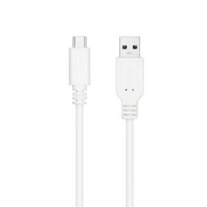 Cable USB 3.1 Tipo-C Nanocable 10.01.4001-L150-W/ USB Tipo-C Macho - USB Macho/ 1.5m/ Blanco - Imagen 1