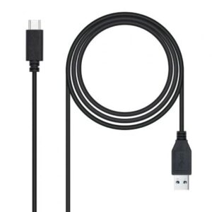 Cable USB 3.1 Tipo-C Nanocable 10.01.4002/ USB Tipo-C Macho - USB Macho/ 2m/ Negro - Imagen 1