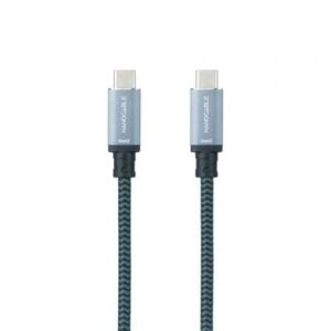 Cable USB 3.2 Tipo-C Nanocable 10.01.4103-COMB/ USB Tipo-C Macho - USB Tipo-C Macho/ Hasta 100W/ 20Gbps/ 3m/ Gris y Negro - Imagen 1