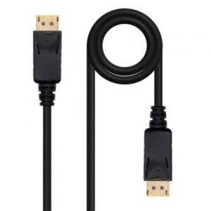 Cable DisplayPort 1.2 4K Nanocable 10.15.2301/ DisplayPort Macho - DisplayPort Macho/ 1m/ Negro - Imagen 1