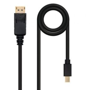 Cable Mini DisplayPort Nanocable 10.15.2402/ Mini DisplayPort Macho - DisplayPort Macho/ 2m/ Negro - Imagen 1