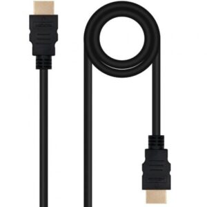 Cable HDMI 2.0 4K Nanocable 10.15.3801/ HDMI Macho - HDMI Macho/ 1m/ Negro - Imagen 1