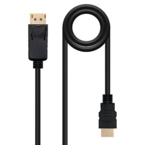 Cable Conversor Nanocable 10.15.4303/ DisplayPort Macho - HDMI Macho/ 3m/ Negro - Imagen 1