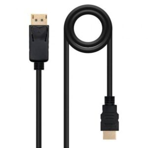 Cable DisplayPort Nanocable 10.15.4305/ DisplayPort Macho - HDMI Macho/ 5m/ Negro - Imagen 1
