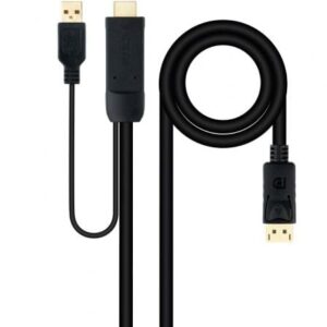 Cable Conversor Nanocable 10.15.4352/ HDMI Macho - DisplayPort Macho/ 1.8m/ Negro - Imagen 1