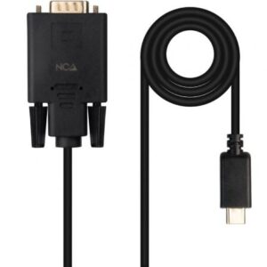 Cable Conversor Nanocable 10.15.5202/ USB Tipo-C Macho -VGA Macho/ 1.8m/ Negro - Imagen 1
