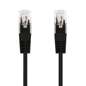 Cable de Red RJ45 UTP Nanocable 10.20.0103-BK Cat.5e/ 3m/ Negro - Imagen 1