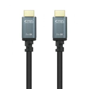 Cable HDMI 2.1 8K Nanocable 10.15.8002/ HDMI Macho - HDMI Macho/ 2m/ Negro - Imagen 1