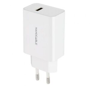 Cargador de Pared Nanocable 10.10.2003/ 1xUSB/ 2.1A/ Blanco - Imagen 1