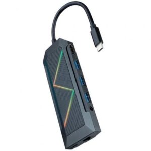 Docking USB Tipo-C Nanocable 10.16.0901/ 3xUSB/ 1xUSB Tipo-C PD/ 1xHDMI/ 1xRJ45/ 1xLector Tarjetas SD TF/ Audio - Imagen 1