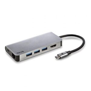 Docking USB Tipo-C NGS WonderDock8/ 3xUSB/ 1xUSB Tipo-C DP/ 1xHDMI/ 1xRJ45/ 1xLector Tarjetas SD - Imagen 1