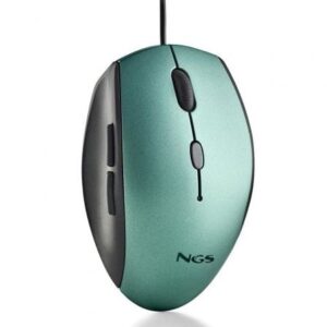 Ratón Ergonómico NGS Moth Ice/ Hasta 1600 DPI/ Verde Hielo - Imagen 1