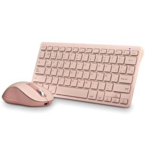 Teclado y Ratón Inalámbricos NGS Fantasy Kit Pink/ Rosa - Imagen 1