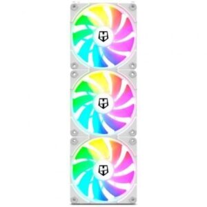 Pack 3 Ventiladores Nox Easy Link/ ARGB/ 12cm/ Blanco - Imagen 1