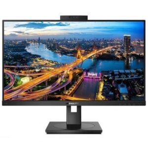 Monitor Profesional Philips 242B1H 23.8'/ Full HD/ Webcam/ Multimedia/ Regulable en altura/ Negro - Imagen 1