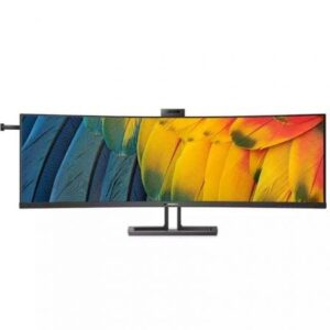 Monitor Profesional Ultraparonámico Curvo Philips 45B1U6900CH 44.5'/ Dual QHD/ Webcam/ Multimedia/ Regulable en altura/ Negro - Imagen 1
