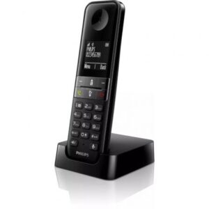 Teléfono Inalámbrico Philips D4701B/34/ Negro - Imagen 1