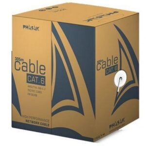 Bobina de Cable RJ45 UTP Phasak PHR 6302 Cat.6/ 305m/ Gris - Imagen 1