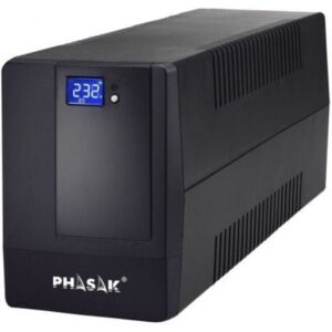 SAI Línea Interactiva Phasak 2000 VA LCD/ 2000VA/ 4 Salidas/ Formato Torre - Imagen 1
