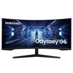 Monitor Gaming Ultrapanorámico Curvo Samsung Odyssey G5 LC34G55TWWP 34'/ UWQHD/ 1ms/ 165Hz/ VA/ Negro - Imagen 1