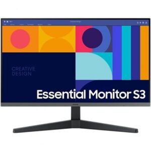 Monitor Profesional Samsung Essential Monitor S3 S24C330GAU/ 24'/ Full HD/ Negro - Imagen 1