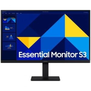 Monitor Profesional Samsung Essential Monitor S3 S24D300GAU/ 24'/ Full HD/ Negro - Imagen 1