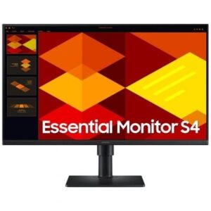 Monitor Profesional Samsung Essential Monitor S4 S40GD S24D402GAU/ 24'/ Full HD/ Regulable en altura/ Negro - Imagen 1