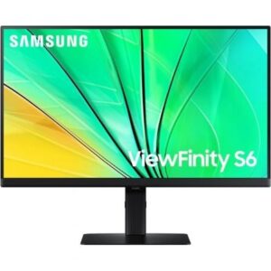Monitor Profesional Samsung ViewFinity S6 S24D600EAU 24'/ QHD/ Regulable en Altura/ Negro - Imagen 1