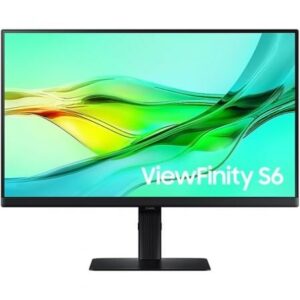 Monitor Profesional Samsung ViewFinity S6 S60UD S24D600UAU 24'/ QHD/ Regulable en Altura/ Negro - Imagen 1