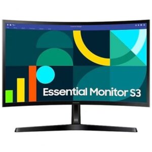 Monitor Curvo Samsung Essential Monitor S3 S27D366GAU/ 27'/ Full HD/ Negro - Imagen 1