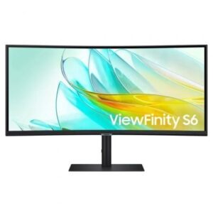 Monitor Profesional Ultraparonámico Curvo Samsung ViewFinity S6 S34C652UAU 34'/ UWQHD/ Multimedia/ Negro - Imagen 1