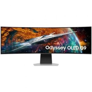 Smart Monitor Gaming Ultrapanorámico Curvo Samsung Odyssey OLEDG9 S49CG954SU 49'/ Dual QHD/ 0.03ms/ 240Hz/ OLED/ Multimedia/ Regulable en altura/Plata - Imagen 1