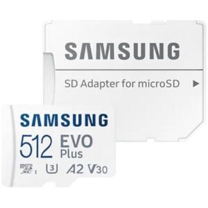 Tarjeta de Memoria Samsung EVO Plus 2023 512GB microSD XC con Adaptador/ Clase 10/ 160MBs - Imagen 1
