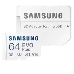 Tarjeta de Memoria Samsung EVO Plus 2023 64GB microSD XC con Adaptador/ Clase 10/ 160MBs - Imagen 1