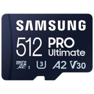 Tarjeta de Memoria Samsung Pro Ultimate 512GB microSD XC con Adaptador/ Clase 10/ 200MBs - Imagen 1