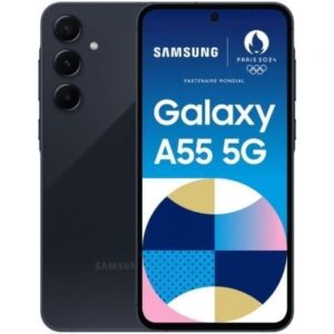 Smartphone Samsung Galaxy A55 8GB/ 256GB/ 6.6'/ 5G/ Negro Eclipse - Imagen 1