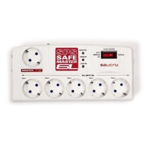 Regleta con interruptor Salicru SAFE MASTER/ 5 Tomas de corriente/ 1 Master/ 2 USB/ Cable 1.8m/ Blanca - Imagen 1