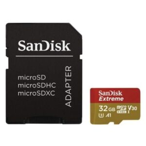 Tarjeta de Memoria SanDisk Extreme 32GB microSD HC UHS-I con Adaptador/ Clase 10/ 100MBs - Imagen 1