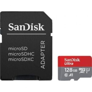 Tarjeta de Memoria SanDisk Ultra 128GB microSD XC con Adaptador/ Clase 10/ 140MBs - Imagen 1