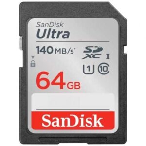 Tarjeta de Memoria SanDisk Ultra 64GB SD HC UHS-I - SDXC/ Clase 10/ 140MBs - Imagen 1