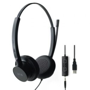 Auriculares SPC Brave Pro/ con Micrófono/ Jack 3.5/ USB/ Negros - Imagen 1