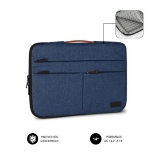 Funda Subblim Air Padding 360 Sleeve para Portátiles hasta 14'/ Azul - Imagen 1