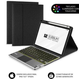 Funda con Teclado Subblim KeyTab Pro BT para Tablet iPad 10.9' 10a Gen/ Negra - Imagen 1