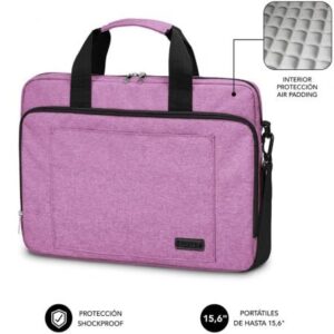 Mochila Subblim Air Padding Laptop Bag para Portátiles hasta 15.6'/ Rosa - Imagen 1