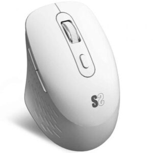 Ratón Ergonómico Inalámbrico por Bluetooth/ 2.4GHz Subblim Curve Ergo Dual Battery/ Batería recargable/ Hasta 1600 DPI/ Blanco - Imagen 1