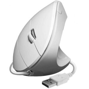 Ratón Ergonómico Subblim Glide Vertical Ergo Wired/ Hasta 1600 DPI/ Blanco - Imagen 1