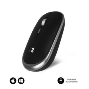 Ratón Mini Inalámbrico Subblim Wireless Mini/ Hasta 1600 DPI/ Gris Espacial - Imagen 1