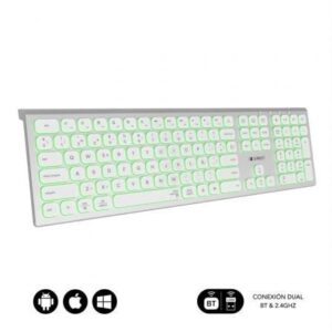 Teclado Inalámbrico Subblim Master/ Plata y Blanco - Imagen 1